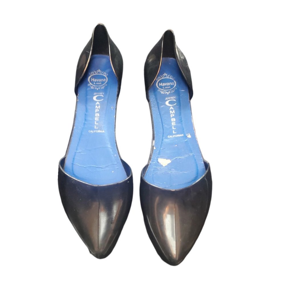 Jeffrey Campbell - Black - Jelly Ballet Flats - Size 8 - Pointed Toe
